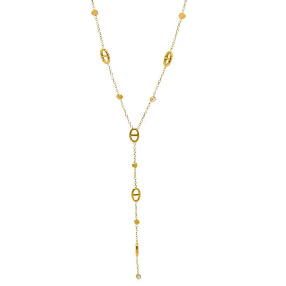 jenesis™ golden y necklace - jenesis