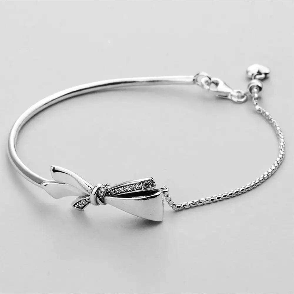 jenesis™ silver bow bracelet - jenesis