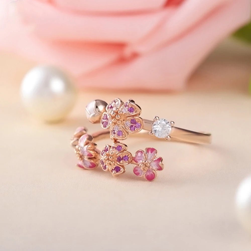 rose blumen ring