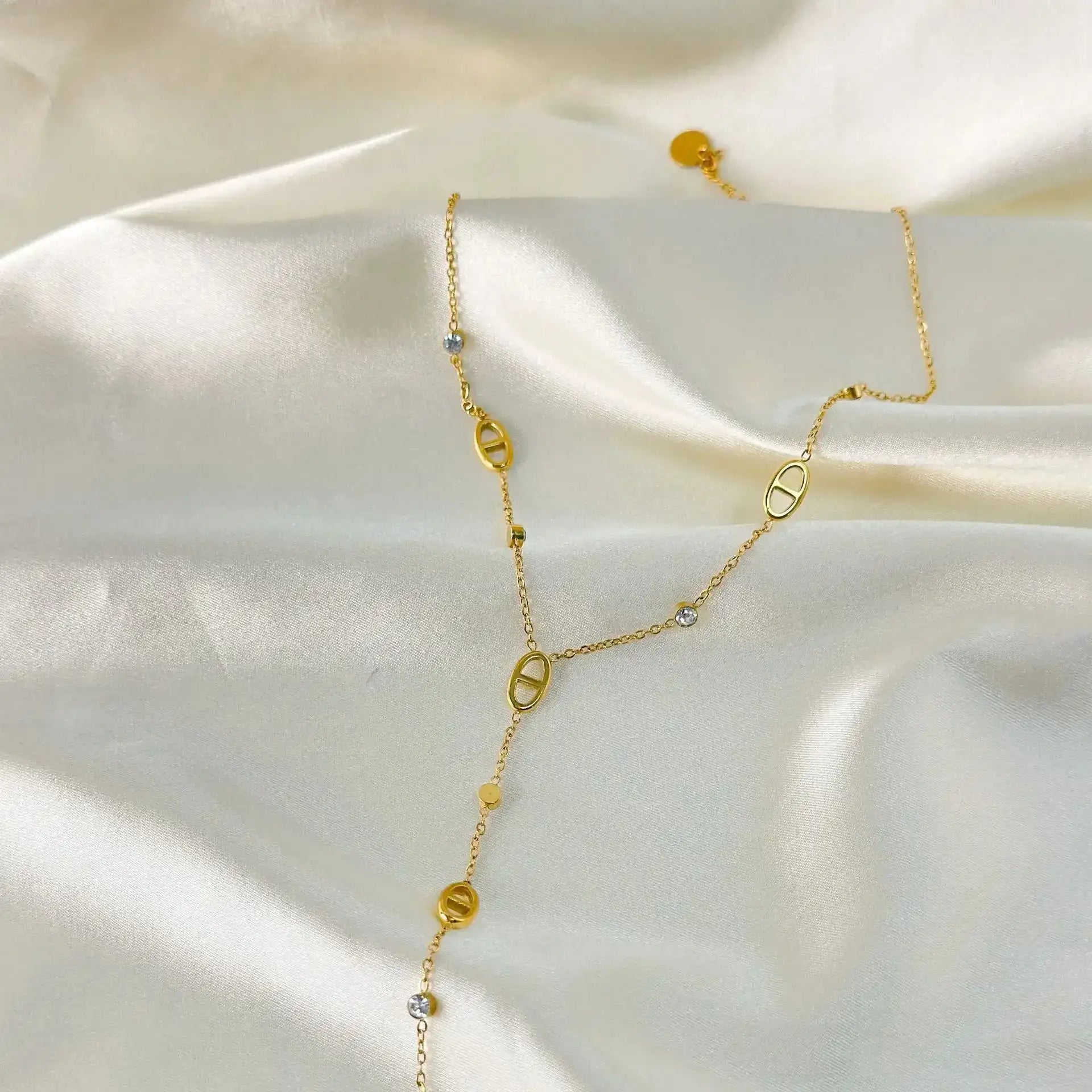 Jenesis™ Golden Y Necklace - Jenesis