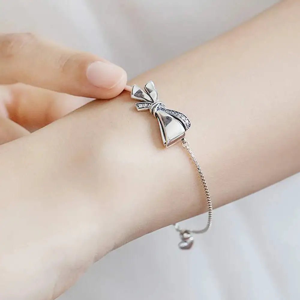 Jenesis™ Silver Bow Bracelet - Jenesis