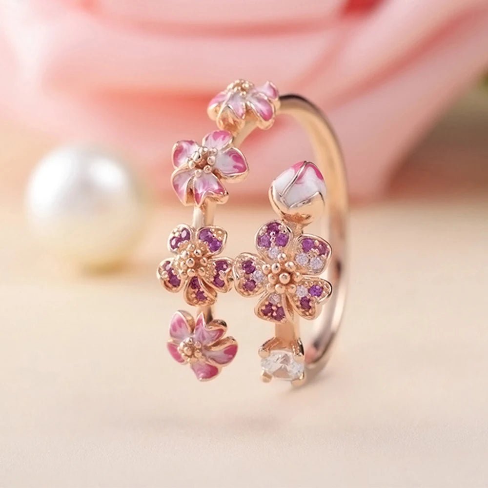 rose blumen ring