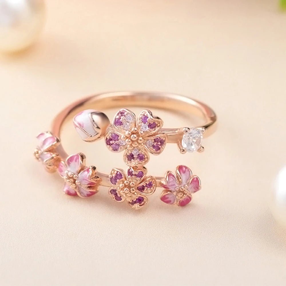 Rose Blumen Ring