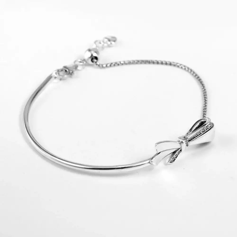 jenesis™ silver bow bracelet - jenesis