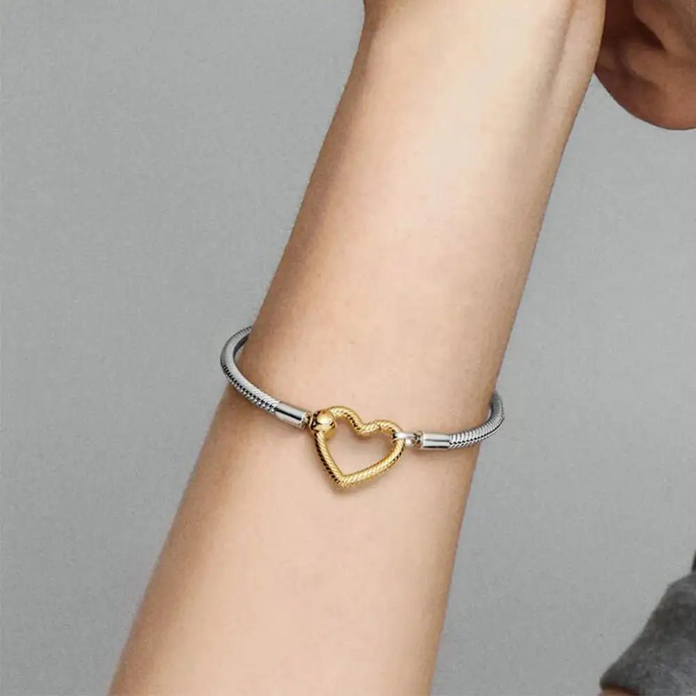 jenesis™ silver heart moments bracelet - jenesis